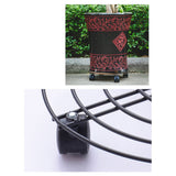 Heavy Duty Iron Potted Plant Stand With Wheels Round Flower Pot Rack for Indoor Outdoor