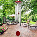 Outdoors Wind Chimes Garden Yard Ornament Home Decor Indoor Metal Hanging Wind Chimes - Rear View
