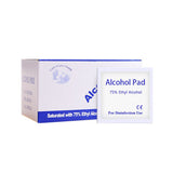 100 Pcs 75% Alcohol Disinfectant Cotton Slices Wet Wipe for Outdoor Skin Cleaning Care