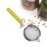 Hand-held Flour Sieve Stainless Steel Wire Flour Sieve Kitchen Flour Filters - Front View