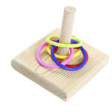 Stacking Ring Bird Toy Bird Trick Tabletop Toy Small Rings Toy Set for Parrots - Rear View