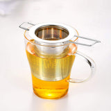 Stainless Steel Tea Filter with Lid Tea Strainer with Handles Metal Tea Infuser