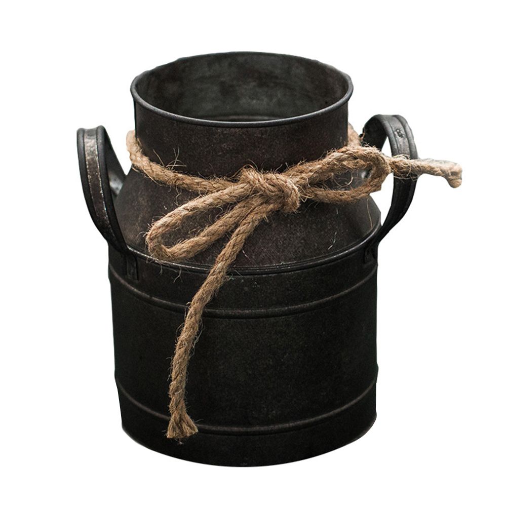 Garden Metal Plant Pots Vintage Milk Churn Flower Bucket Hanging Flower Holder