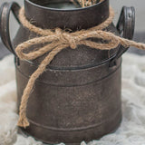 Garden Metal Plant Pots Vintage Milk Churn Flower Bucket Hanging Flower Holder