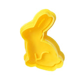 4pcs/set Plastic Cutters Cute Butterfly Rabbit Chick Easter Egg Shape Fondant Cutter Biscuit Cake Mold