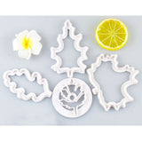 4PCS Fall Leaves Cutter Set Maple Leaf Cutter Set Washable Durable Christmas Leaf Cutting Mold