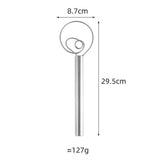 Stainless Steel Flour Coil Stirrer Flour Mixer Kitchen Blender Durable Lightweight Dough Whisk Flour Coil Mixer - Front View