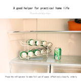 Double Layer Cans Storage Racks Cans Rolling Holder Refrigerator Beverage Rack