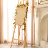 2Meter 20 LED Simulation Rose Vine Leaf Lights String Copper Wire Lights String for Home Jungle Party Wedding Decoration