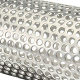 Mesh Pellet Smoker Tube Outdoor Round Cold Hot Stainless Steel Barbecue Smoker Generator - Top-Down View