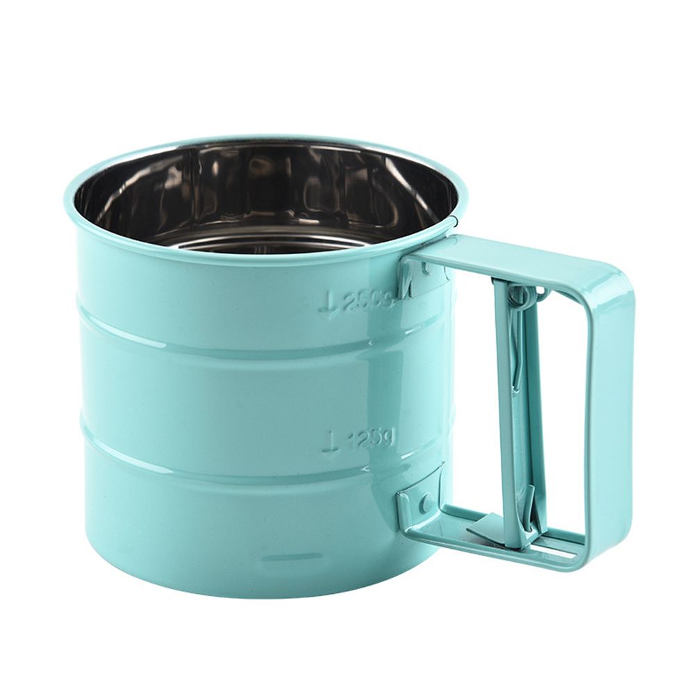 Handheld Flour Sieve Kitchen Semiautomatic Flour Sieve Cup Baking Tool
