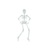 90cm Halloween Luminous Skeleton Hanging Flexible Joints Skeleton Outdoor Crazy Scary Hanging Props - Low Angle