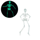 90cm Halloween Luminous Skeleton Hanging Flexible Joints Skeleton Outdoor Crazy Scary Hanging Props - Extra Image