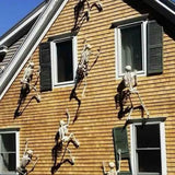90cm Halloween Luminous Skeleton Hanging Flexible Joints Skeleton Outdoor Crazy Scary Hanging Props