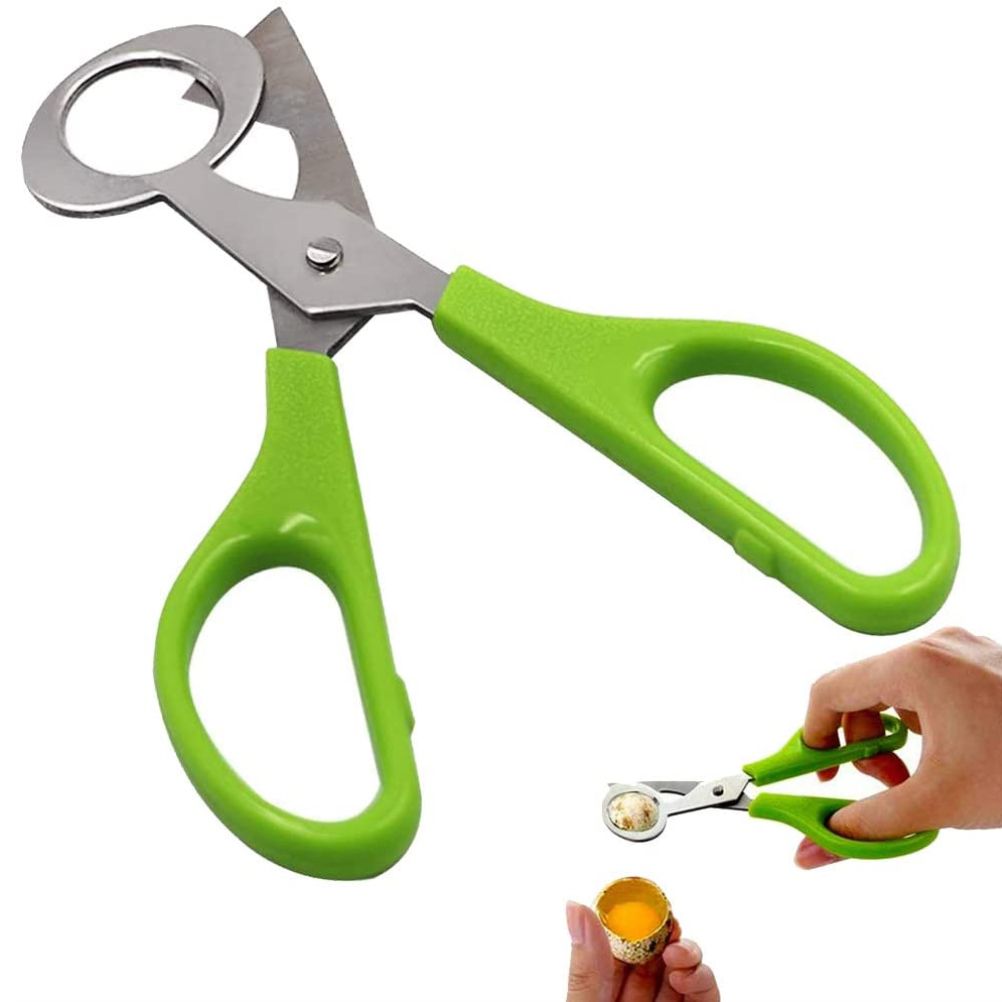 2PCS Stainless Steel Quail Egg Scissors Egg Shell Cutting Scissors Egg Divider Egg Opener Kitchen Gadget Kitchen Egg Scissors Tools