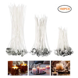 150PCS 9/15/20cm Candle Wick Cotton Thread Round Wick for Candle Wax