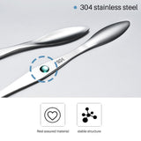 Stainless Steel Seafood Tools Crab Fork Spoon Crab Needle Multipurpose Meat Spoon - Side View