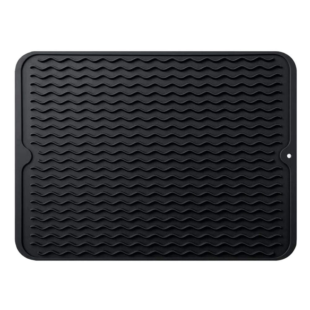 Silicone Drying Mat Silicone Heat Resistant Draining Mat 40 x 30 cm Non Slip Dish Drying Mat Kitchen Pot Coasters Place Mats