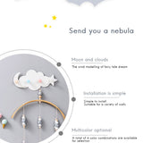 Cloud Moon Star Wall Mounted Hooks DIY Hanger Wall Decoration Children's Room Decor - Side View