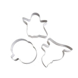 Halloween Cutter Molds Stainless Steel Cutters Cat Pumpkin Ghost Shaped Cutters Set