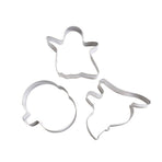 Halloween Cutter Molds Stainless Steel Cutters Cat Pumpkin Ghost Shaped Cutters Set