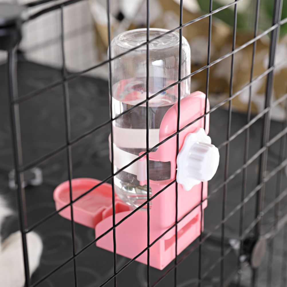 500ml Rabbit Water Feeder Pet Cage Suspended Water Dispenser Hanging Automatic Small Animal Water Bottle Bowl