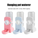 500ml Rabbit Water Feeder Pet Cage Suspended Water Dispenser Hanging Automatic Small Animal Water Bottle Bowl - Close-Up Angle
