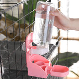 500ml Rabbit Water Feeder Pet Cage Suspended Water Dispenser Hanging Automatic Small Animal Water Bottle Bowl