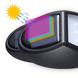 10LED Solar Light Wall Lamp IP65 Waterproof Outdoor Solar Garden Light for Yard Courtyard Led Solar Lamp - Side View