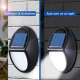 10LED Solar Light Wall Lamp IP65 Waterproof Outdoor Solar Garden Light for Yard Courtyard Led Solar Lamp - Rear View