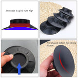 4PCS Washer Dryer Stabilizer Pads Antivibration and Anti Walk Pads Washing Machine Mats - Top-Down View