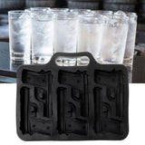 DIY Ice Handgun Shaped Ice Mold Tray Drink Accessories Safety Soft Silicone Mold for Chocolate Jelly