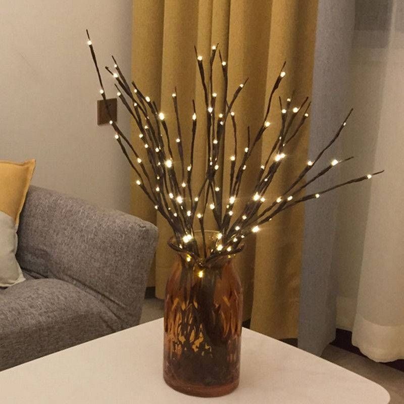 20 LED Indoor Tree Branch Light Party Wedding Home Garden Decor Fairy String Lamp