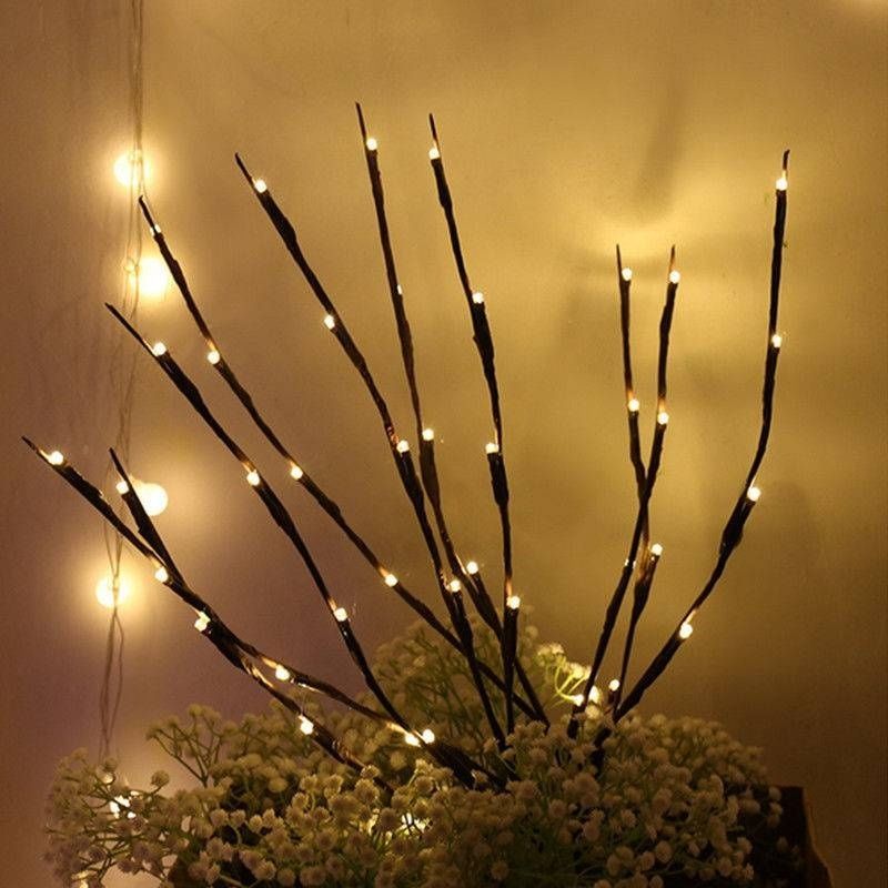 20 LED Indoor Tree Branch Light Party Wedding Home Garden Decor Fairy String Lamp