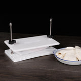 Tofu Press with Curved Plates Tofu Pressing Plate Self Made Tofu Mold - Close-Up Angle