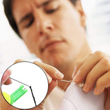 6pcs Automatic Threaders Plastic Needle Threading Device Sewing Needle Threaders - Front View