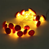 20 LED Mushroom String Lights LED Light Strip Garden Decoration Light for Christmas Wedding Party