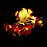 20 LED Mushroom String Lights LED Light Strip Garden Decoration Light for Christmas Wedding Party