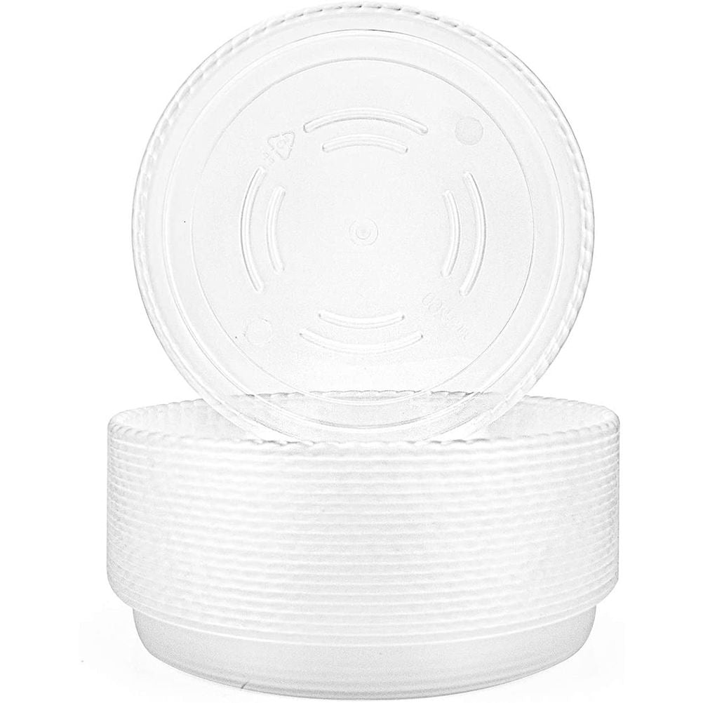 10 pcs Clear Plant Saucers Plastic Flower Pot Drip Trays for Indoors Outdoors