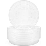 10 pcs Clear Plant Saucers Plastic Flower Pot Drip Trays for Indoors Outdoors