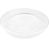 10 pcs Clear Plant Saucers Plastic Flower Pot Drip Trays for Indoors Outdoors - 45-Degree Angle