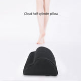 Foot Rest Under Desk Cushion Ergonomic Half Cylinder Pad for Extra Leg Support Soft Foot Stool Pillow for Office and Home Accessories - Front View