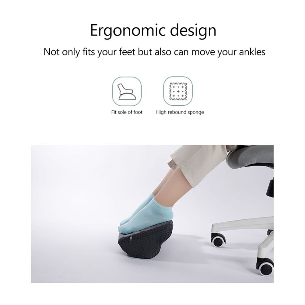 Foot Rest Under Desk Cushion Ergonomic Half Cylinder Pad for Extra Leg Support Soft Foot Stool Pillow for Office and Home Accessories