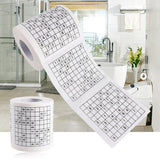 Wood Pulp Material Novelty Funny Number Sudoku Printed Bath Funny Toilet Paper