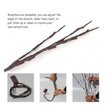 LED Lighted Twig Branches Battery Operated Artificial Tree Lights Branch Lamp for Home Decor - Front View
