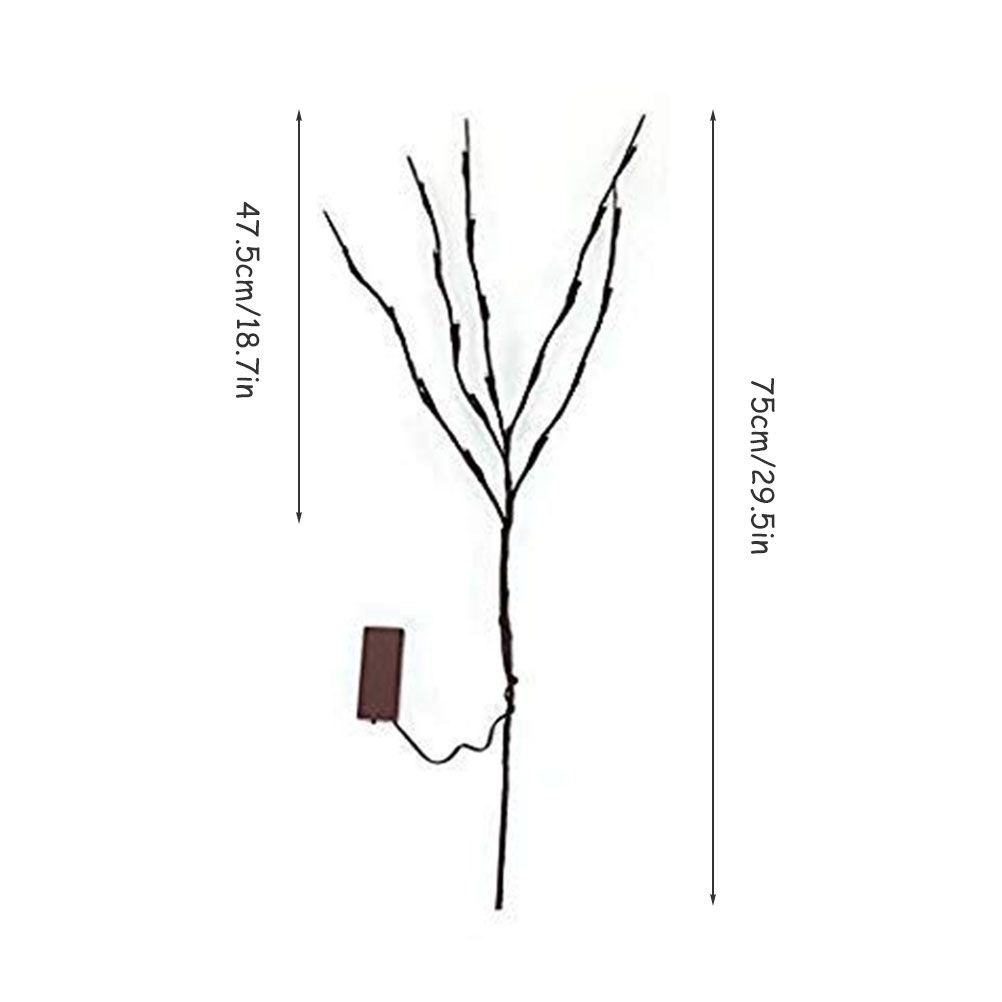 LED Lighted Twig Branches Battery Operated Artificial Tree Lights Branch Lamp for Home Decor