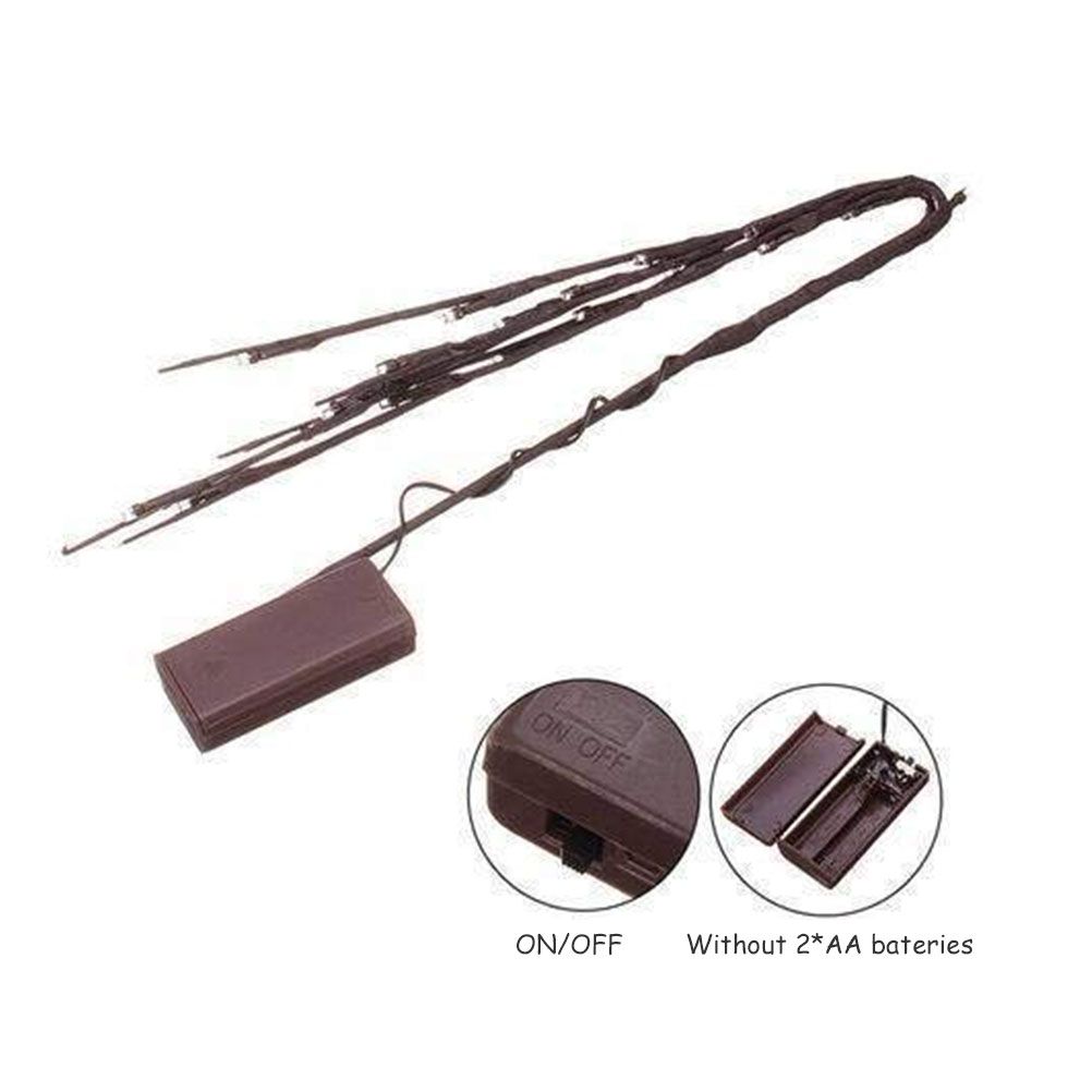 LED Lighted Twig Branches Battery Operated Artificial Tree Lights Branch Lamp for Home Decor