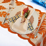 Maple Leaf Lace Table Runner Autumn Tablecloth Table Decoration for Thanksgiving Harvest Season