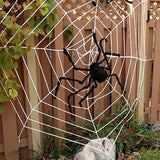 200cm Giant Halloween Spider Decorations Props Adjustable Simulation Hanging Spider for Halloween Indoor Outdoor Decorations - 45-Degree Angle