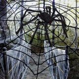 200cm Giant Halloween Spider Decorations Props Adjustable Simulation Hanging Spider for Halloween Indoor Outdoor Decorations - Extra Image
